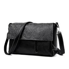 Женская сумка на плечо с цветочным узором из натуральной коровьей кожи, роскошная женская сумка через плечо, перекрёстная ручная сумка для дам, маленькая сумка-мессенджер