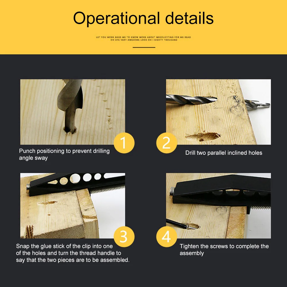 

Special Fixing Clip For Inclined Hole Woodworking Pockets Upgrade Hole Clamp Pockets Jig Joint Fixed Clamp Slant Hole Pull Clip