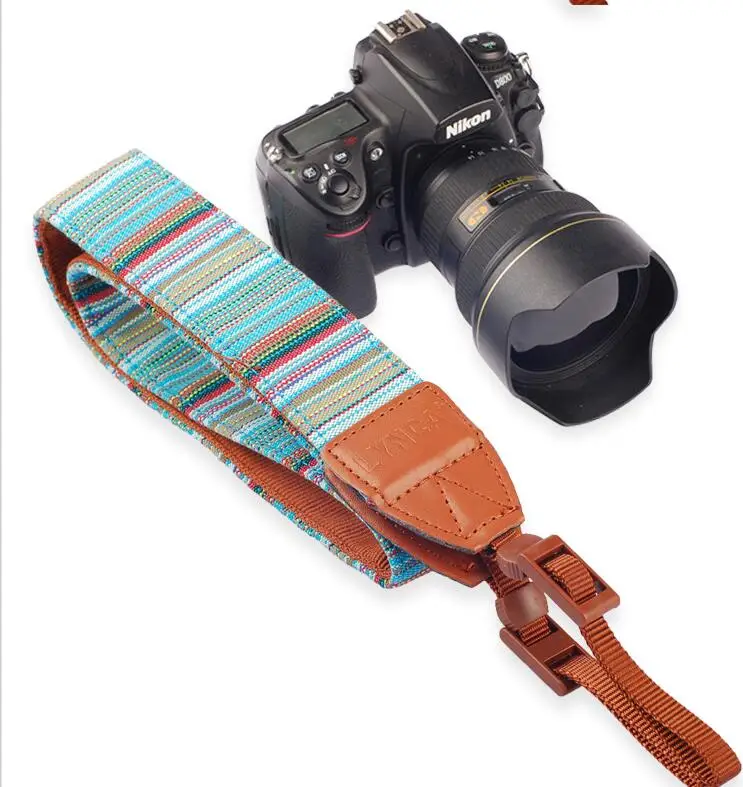 Ms. L. Meilyadigital богемная камера плечевой ремень кожа+ хлопок шейный ремень для SLR DSLR Canon Nikon sony Panasonic Micro