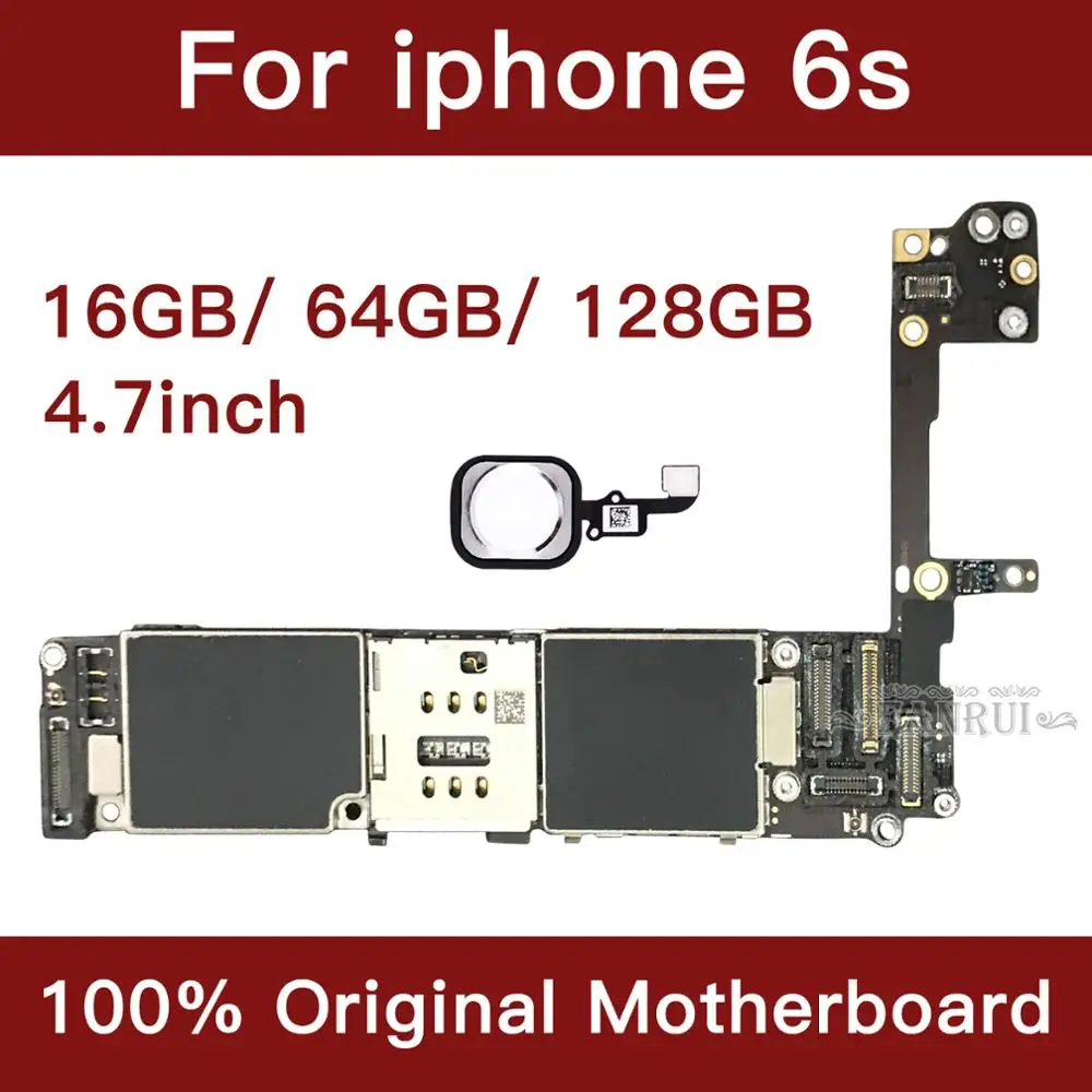 Для iPhone 6s 4 7 дюймов материнская плата разблокированная с Touch ID