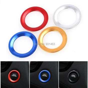 

Start Stop Engine Push Button Decoration Ring Ignition Key Hole Engine Power Switch Trim Sticker For Cadillac XT5 Car-styling