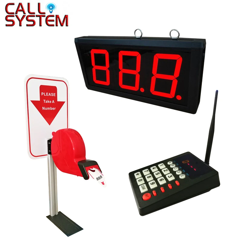 Electronic Restaurant Queue Management System Keyboard Transmitter Call Number Display Ticket Dispenser Column | Компьютеры и офис