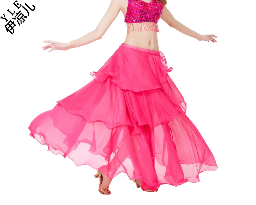 

2017 Hot Popular Cheap Belly Dance Beautiful Skirt Chiffon for Women Belly Dancing Costume on Sale