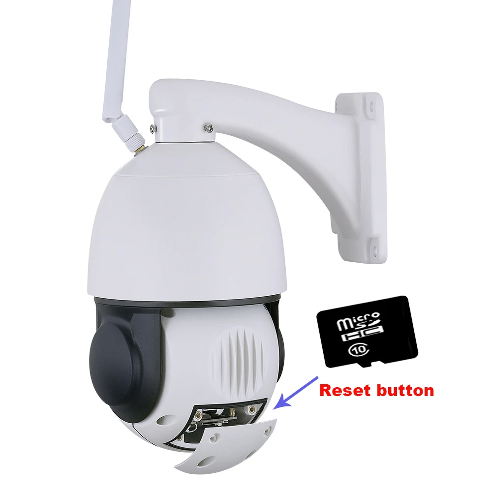 Беспроводная IP камера 4G скоростная 1080P 20X Zoom IR SD слот наружная Onvif P2P аудио IO|Камеры
