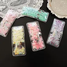 1 шт. Dreamy шпильки в виде ракушки цветок блесток прозрачный пластик прямоугольные заколки для волос для женщин девочек Accessories заколка для волос аксессуары для волос