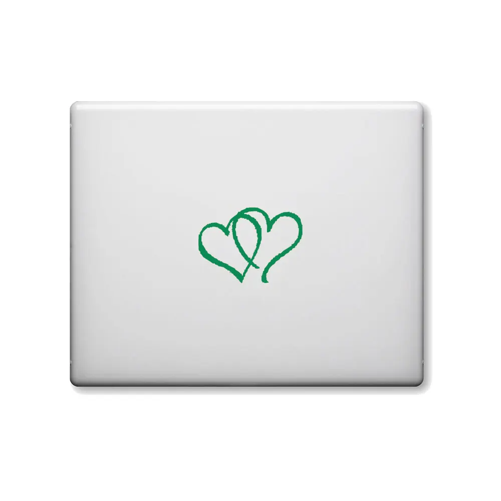 42596 22.8cm15cm Hearts Double Heart Vinyl Bumper Stickers Car Truck Window Tool Boxes Wall Laptop Ipad Notebook Cute Sticker Decal