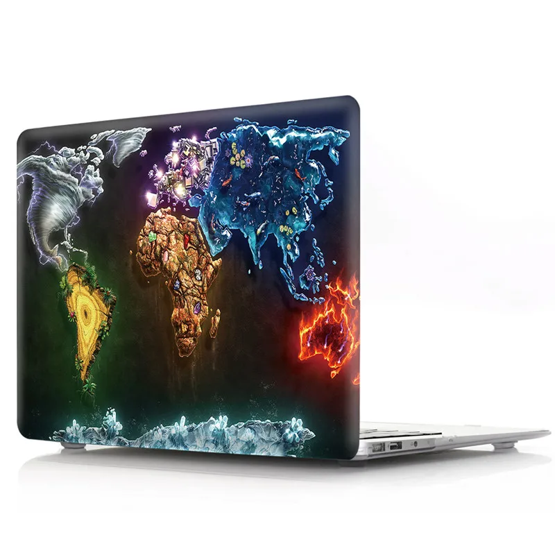 Чехол с рисунком карты мира для Macbook Air 11 13 Жесткий ноутбука A1465 A1466 защитный чехол
