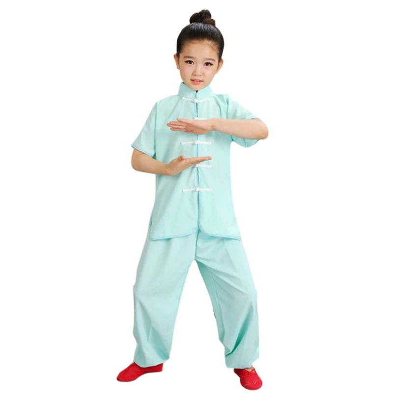 New Wushu Costume Children Chinese Traditional Clothing Kids Martial Arts Uniform Kung Fu Suit Girls Boys Stage Performance Set