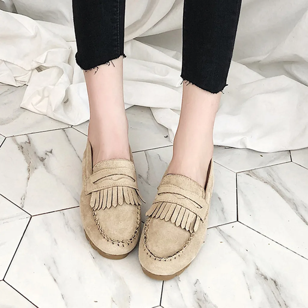

Tassel Round Toe Loafer Flat for women Fashion Casual Sneaker Doug women Shoes leisure round toe loafers women chanclas