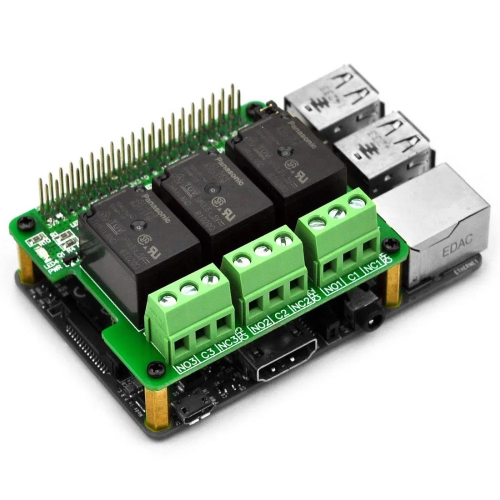

Electronics-Salon RPi Power Relay Board Expansion Module, for Raspberry Pi A+ B+ 2B 3B.