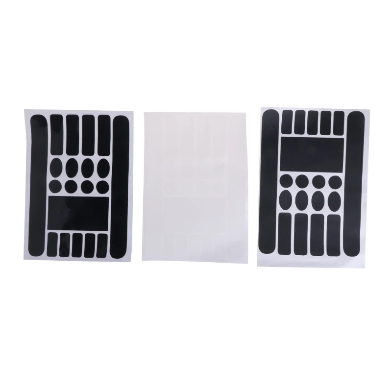 

Bicycle Stickers Frame Chain Stay Protector Cover Black Fiber Matte Transparent