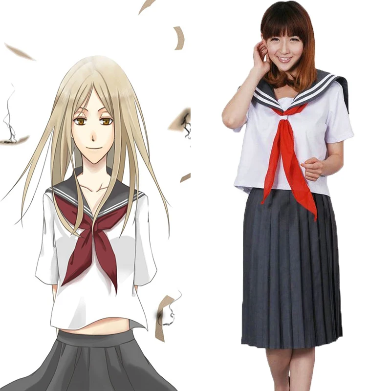Костюмы для косплея Аниме Нацумэ Yuujinchou школьная форма Рэйко полный комплект