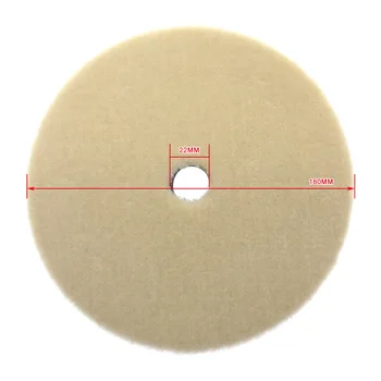 

7 Inch 180mm Knitted Wool Pad Interface Pad Short-Nap with Foam Cushion Remove deep scratches for Rotary & DA Polisher