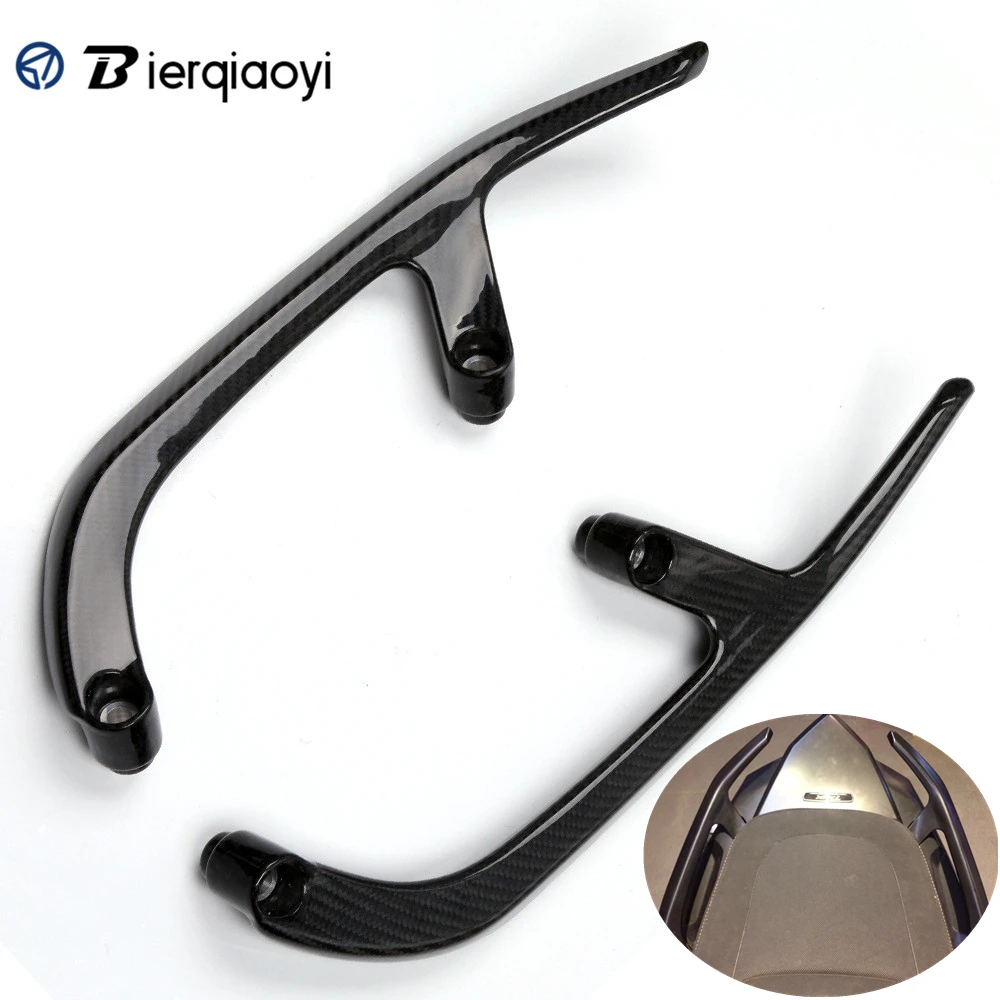 

For Yamaha Tmax 530 T max 530 XP530 2013 2014 2015 Tmax 2012 Carbon Fiber Rear Handle Passenger Seat Hand Grab Bars For Yamaha