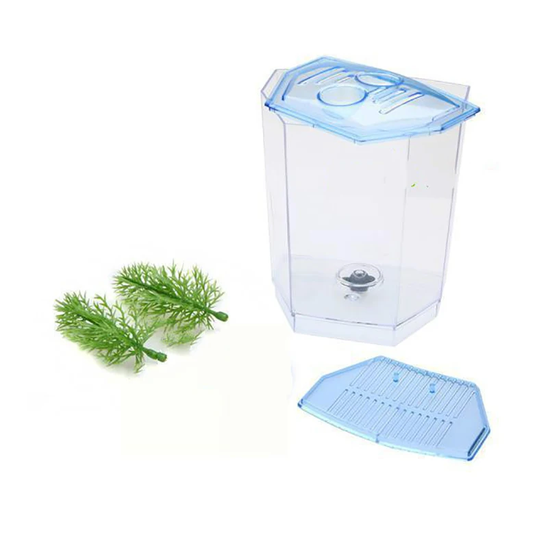 LED Light Mini Aquarium Acrylic Single /Two Splits Betta Fish Tank two-part Bow Fighting Isolation Hatch Breed Box | Дом и сад