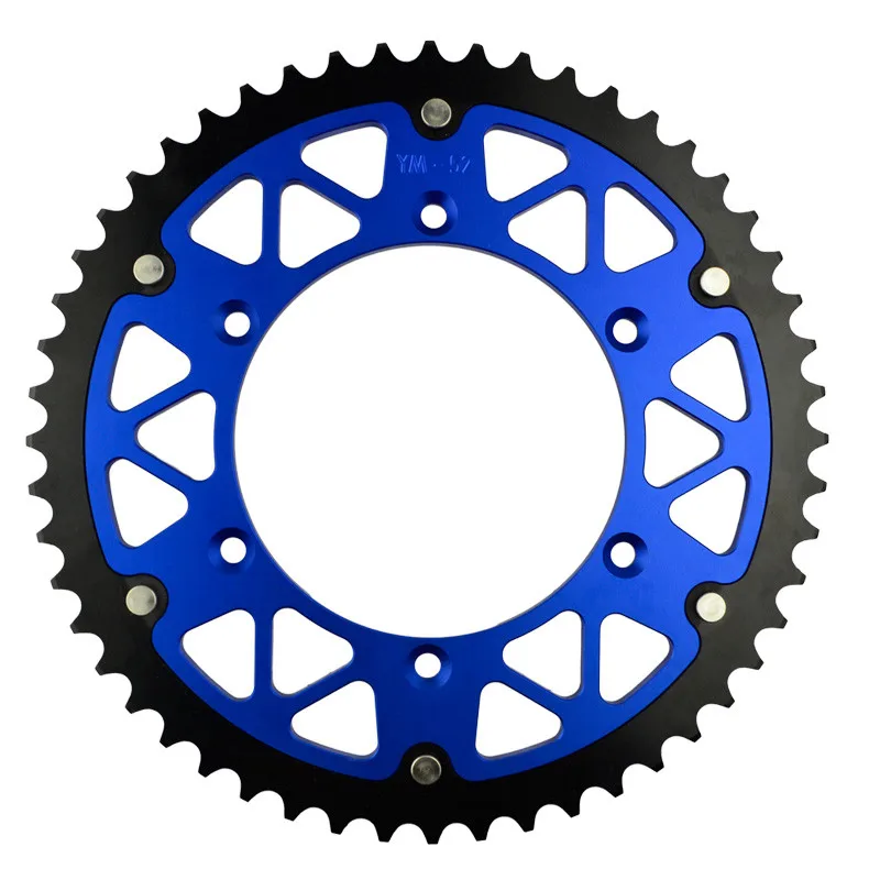 Мотоцикл Запчасти Сталь алюминиевые композитные 45-52 т сзади звездочки для Yamaha wr450f WR 450F WR450 WR 450 F 03-13 Fit 520 Сеть - Цвет: 52T