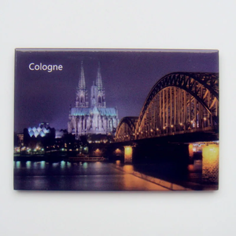 Металлические завернутые магниты SOUVEMAG Deutschland Cologne City Sence металлический магнит на