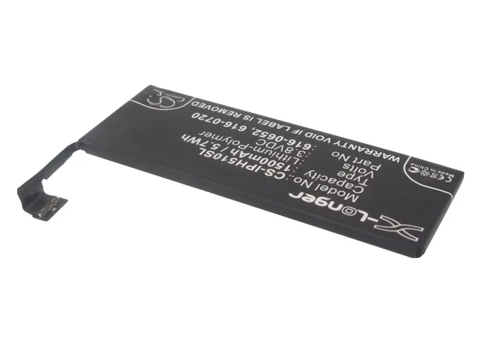 Аккумулятор Cameron Sino 1500 мАч 616 0652616 0720 для Apple A1234 A1457 A1516 A1518 A1528 A1529 A1530 A1533 iPhone 5s|cameron