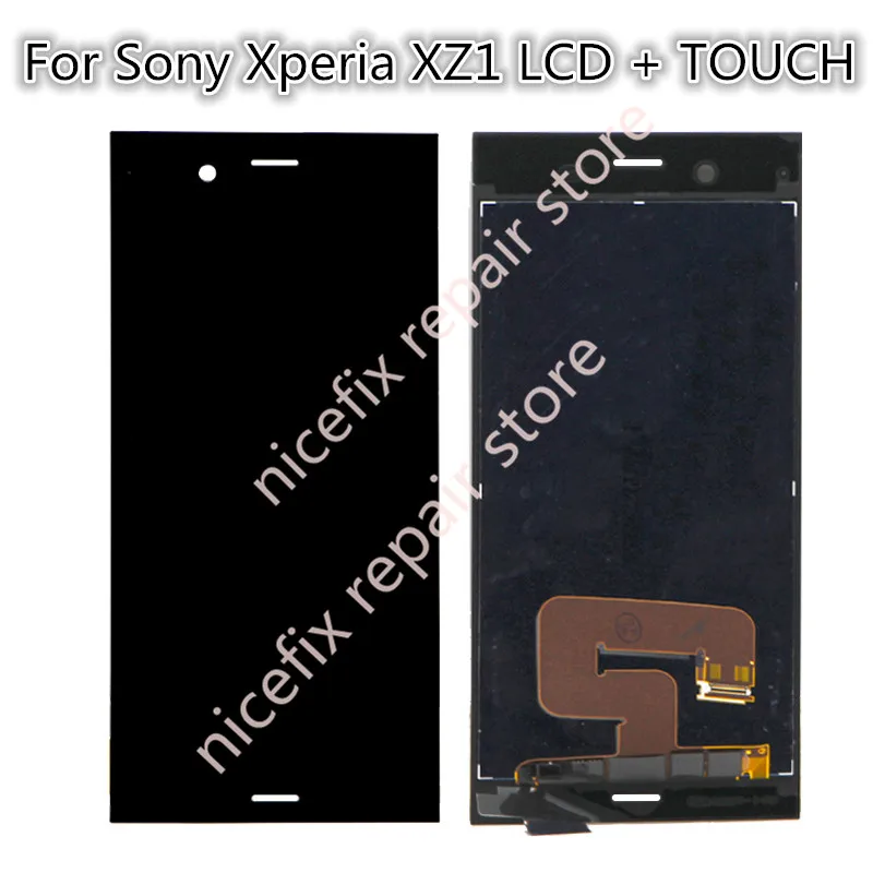 

black white blue pink For Sony Xperia XZ1 G8341 G8342 LCD Display With Touch Screen Digitizer Assembly Replacement + frame