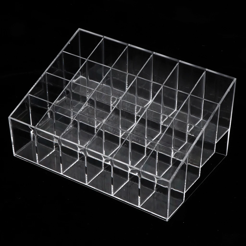 Lipstick Stand Lip Gloss Rack - Cosmetic Display Cases - 24 Compartments