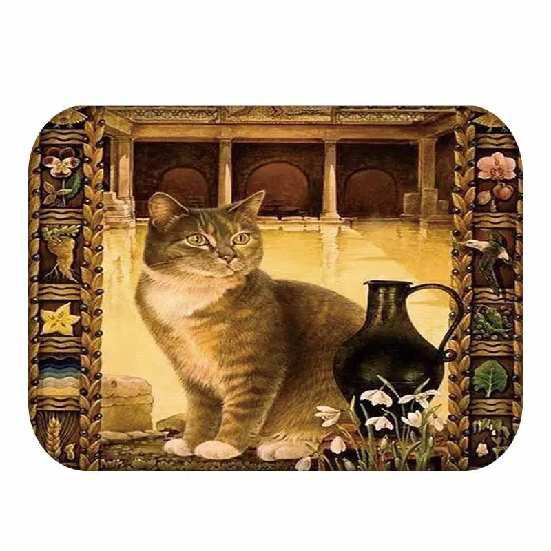 40x60cm New Cartoon Style Lovely Cat Anti-slip Floor Mat Outdoor Rugs Animal Front Door Mats Kitchen Mat for Living Room 40x60cm New Cartoon Style Lovely Cat Anti-slip Floor Mat Outdoor Rugs Animal Front Door Mats Kitchen Mat for Living Room