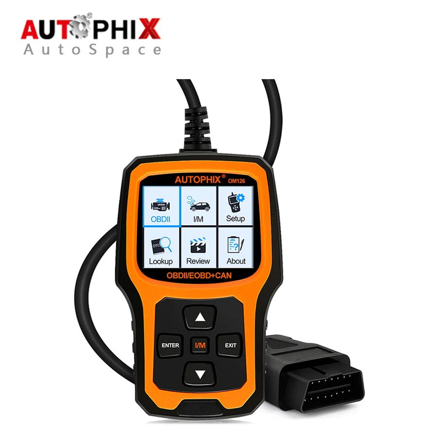 

Autophix OM126 Auto OBD OBDII Automotive Scanner Universal Car Code Reader Scanner Tool OBD2 Diagnostic for Diesel Petrol