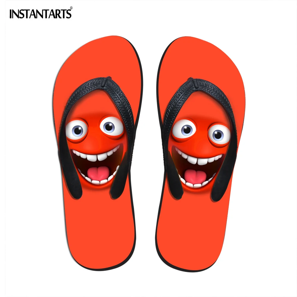 girls red flip flops