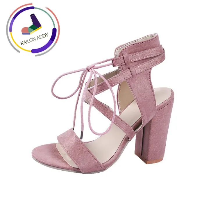 

KAILON ADDY European and American Style Belt Ladies Sandals Straps One-piece High Heels Fashion Large Size Women's Shoes