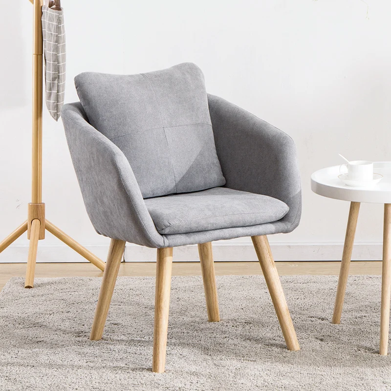 

Creative Nordic study bedroom office chair single sofa restaurant by the back dining chair modern minimalist home lazy chair