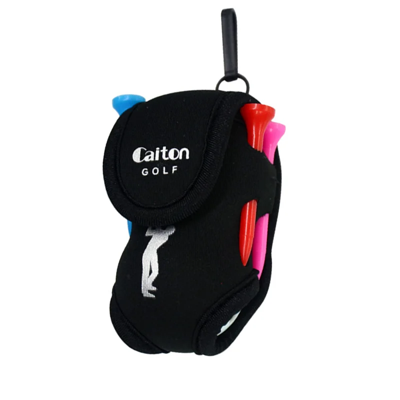 Mini Golf Ball Holder Waist Bag With Hook Diving Cloth Elastic Pouch