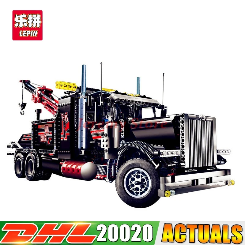 

LP 20020 Mechanical Ultimate Series The American StyLP Heavy Container Trucks Set Building Blcoks Bricks Toy CompatibLP 8285