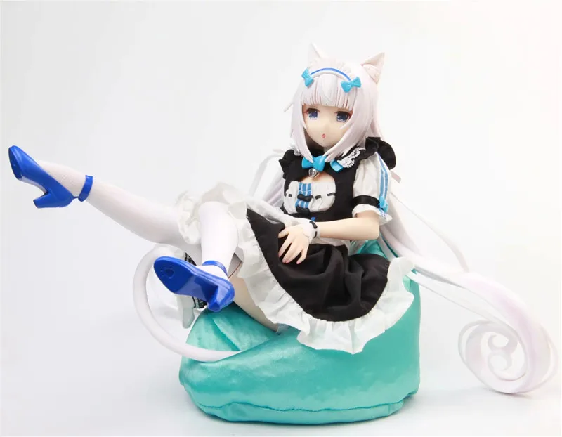 Luxury Nekopara Vol.1 Chocolat Action Figure Toys Sexy Anime Servant Gril Nekopara Vanilla Figuras Dolls Brinquedos 23cm (4)