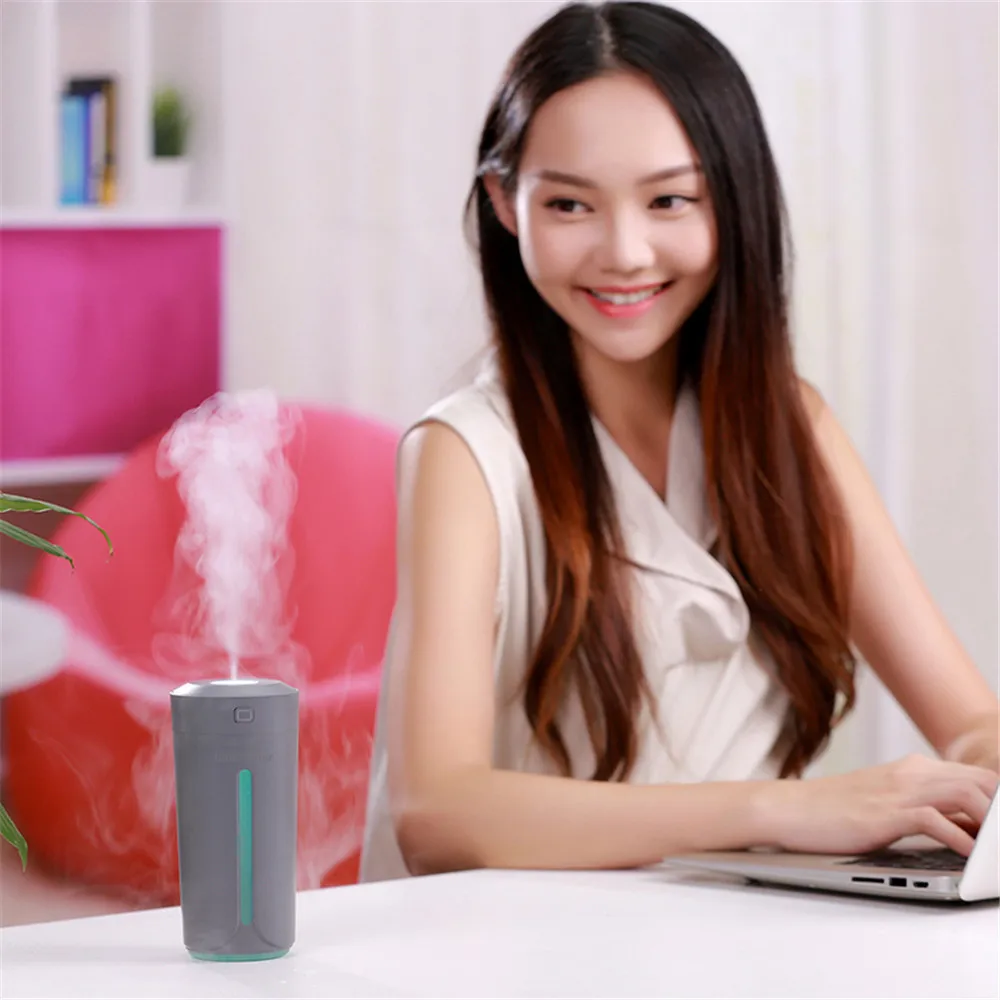 

Mist Maker Fogger Fragrance USB Car Humidifier Air Filter Freshener 7 Color Mood Light For Home/Office/Car Increase Humidity