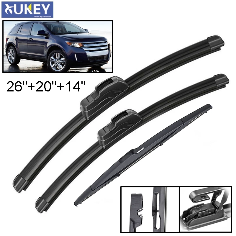 Xukey 3 шт. передние и задние стеклоочистители для Ford Edge MK1 2014 2013 2012 2011 2010 2009 2008 2007 26