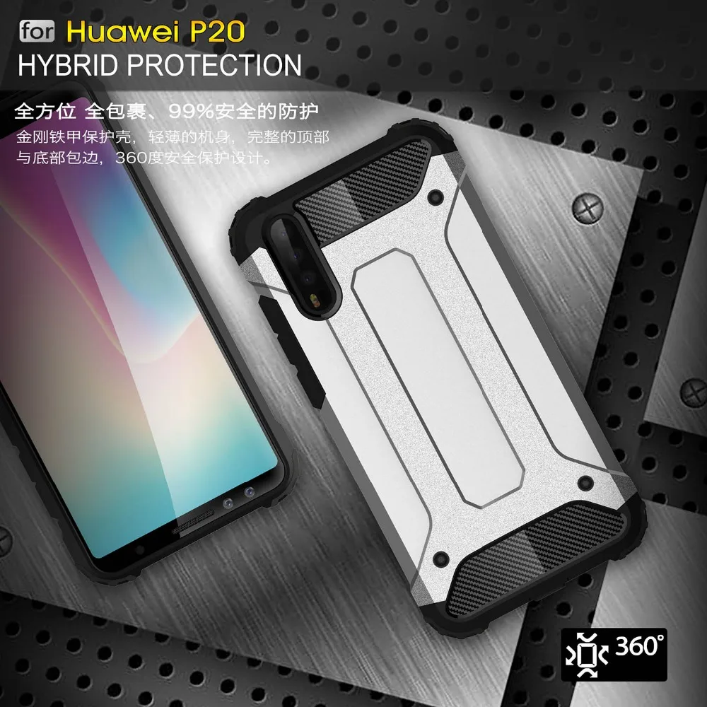 

Shockproof Armor Coque Cover SFor Huawei P20 Pro Case For Huawei P20 Pro Plus P20Pro CLT-L09 CLT-L29 Phone Back Coque Cover Case