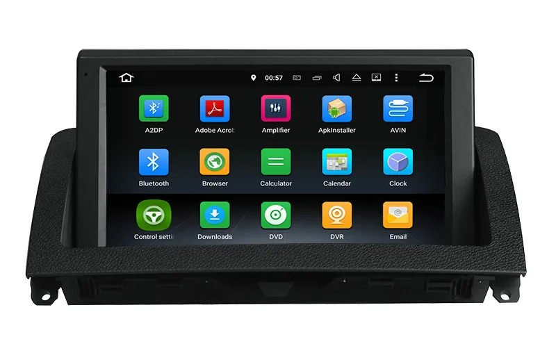 Best 8" Android 7.1 Car Multimedia Player for Mercedes Benz C Class W204 2007-2011 with GPS Navigation DVD USB AUX SD WiFi 3G 4Core 2