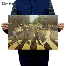 Celebrity Musician Retro Home Furnishing Decoration Kraft Paper Poster Music Bar Wall Sticker 51.5x36cm