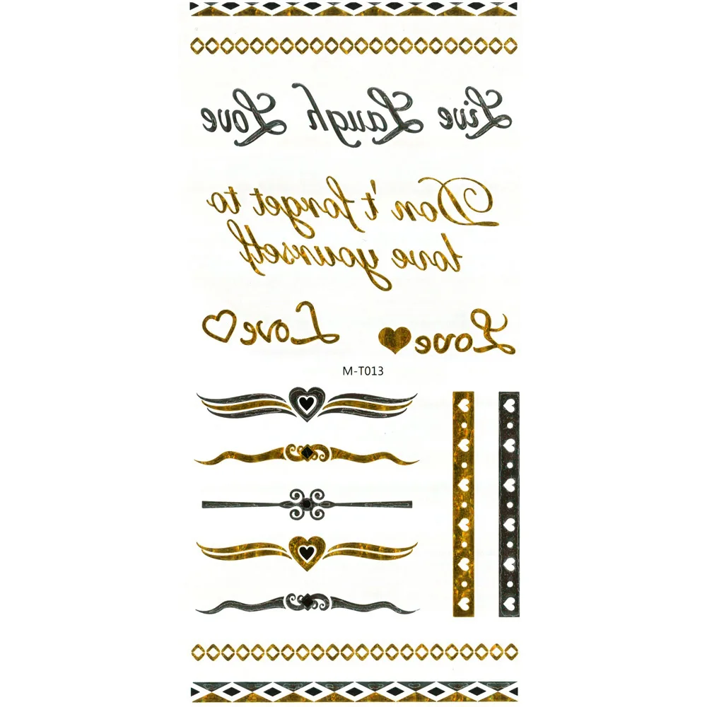 8PCS Beautiful Cute Water Transfer Tattoos Body Art Makeup Cool 3D Waterproof Temporary Tattoo Stickers For Girls Man Tatouage (28)