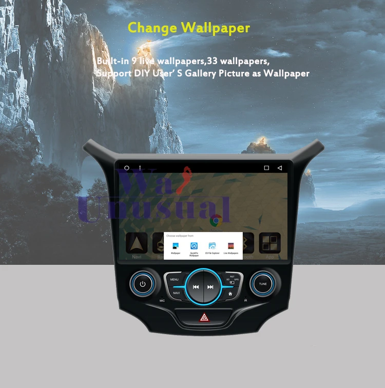 Clearance Autoradio Octa Core 9" Android 8.1 Car GPS Navigation Radio Multimedia Player For Chevrolet CRUZE 2015 Stereo With BT WIFI  Maps 3