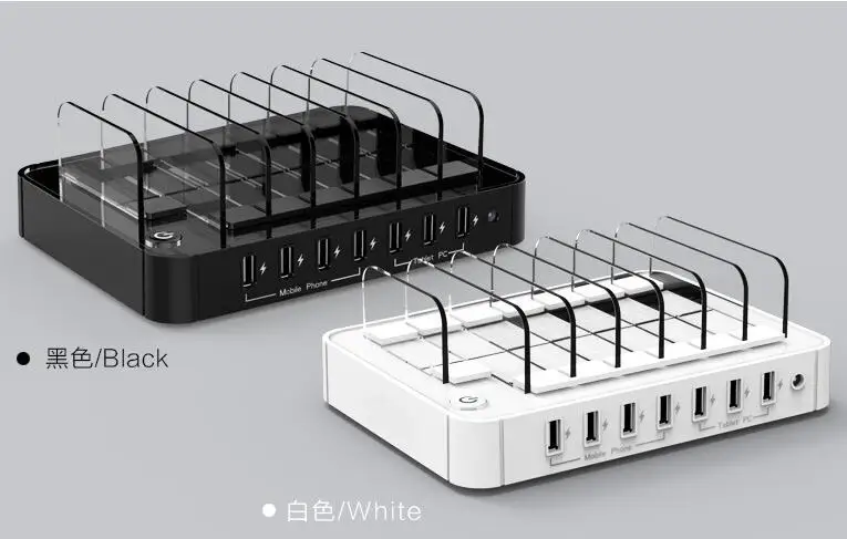 Зарядное устройство USB Hub 5 в пост. Тока 7 портовая станция быстрой зарядки для Android
