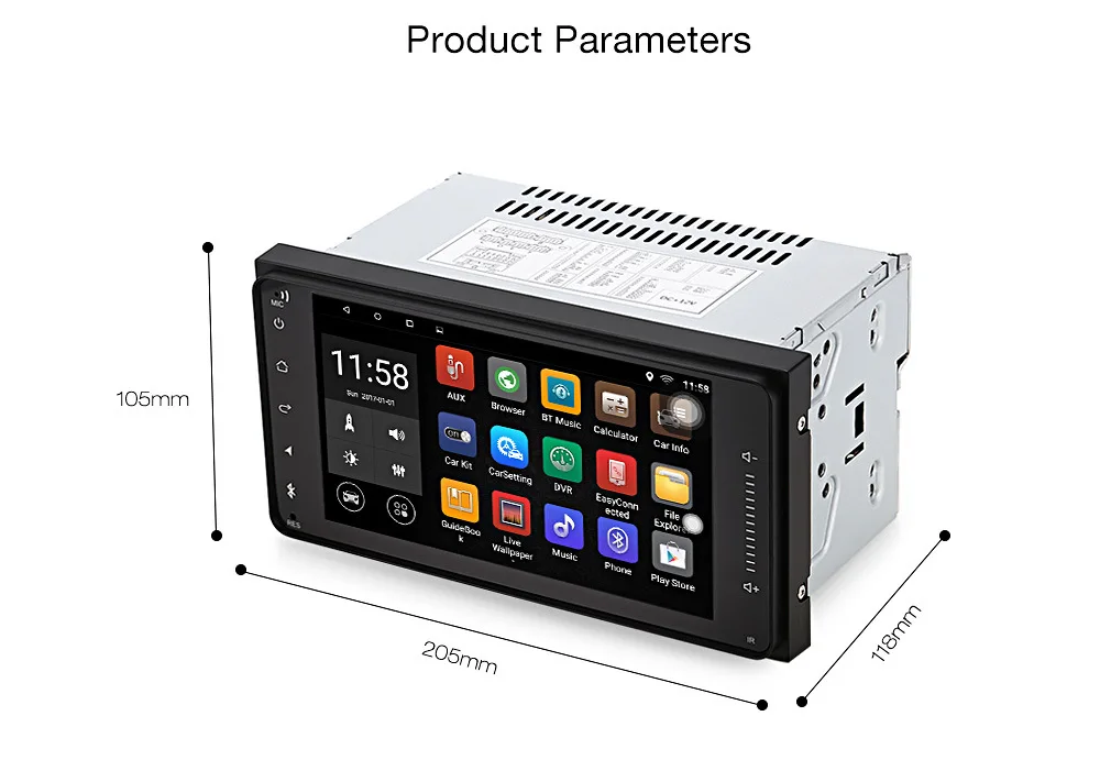 Cheap Universa 2 din 7 inch Android car radio player Touch Screen with bluetooth wifi GPS navigation for toyota camry corolla2008 2009 1 Cheap Universa 2 din 7 inch Android car radio player Touch Screen with bluetooth wifi GPS navigation for toyota camry corolla2008 2009 1