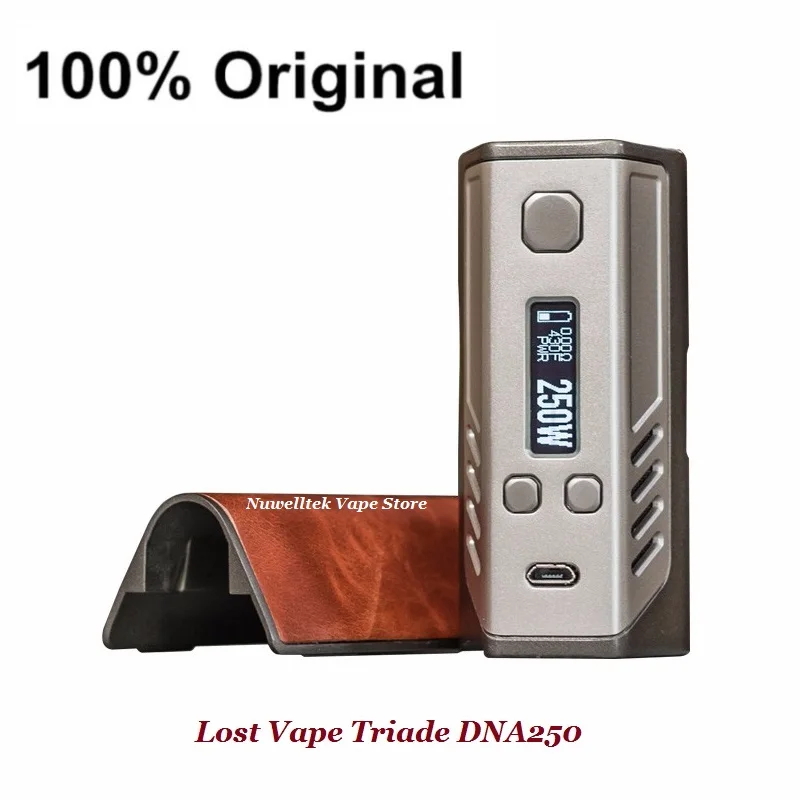 100% Original Lost Vape Triade DNA 250W Box Mod Electronic Cigarettes Evolv's DNA250 Chipset Triple 18650 Mod