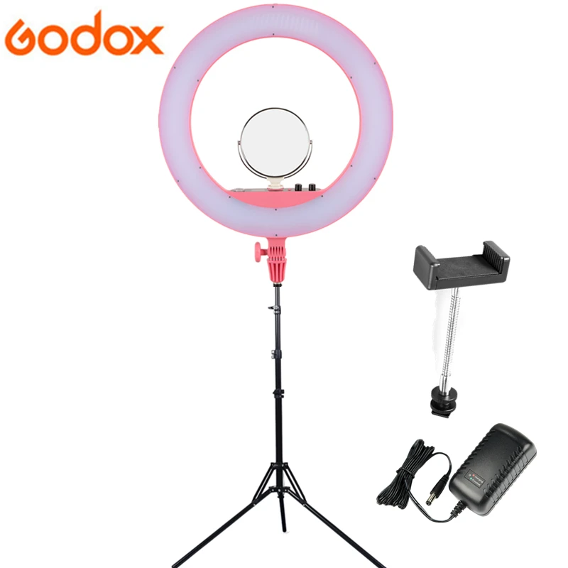 

LR160 18W 3300K-8000K LED Ring Light Lamp Color Temperature Adjustable LCD Screen LED Photography Light + 2M Light Stand Tripod