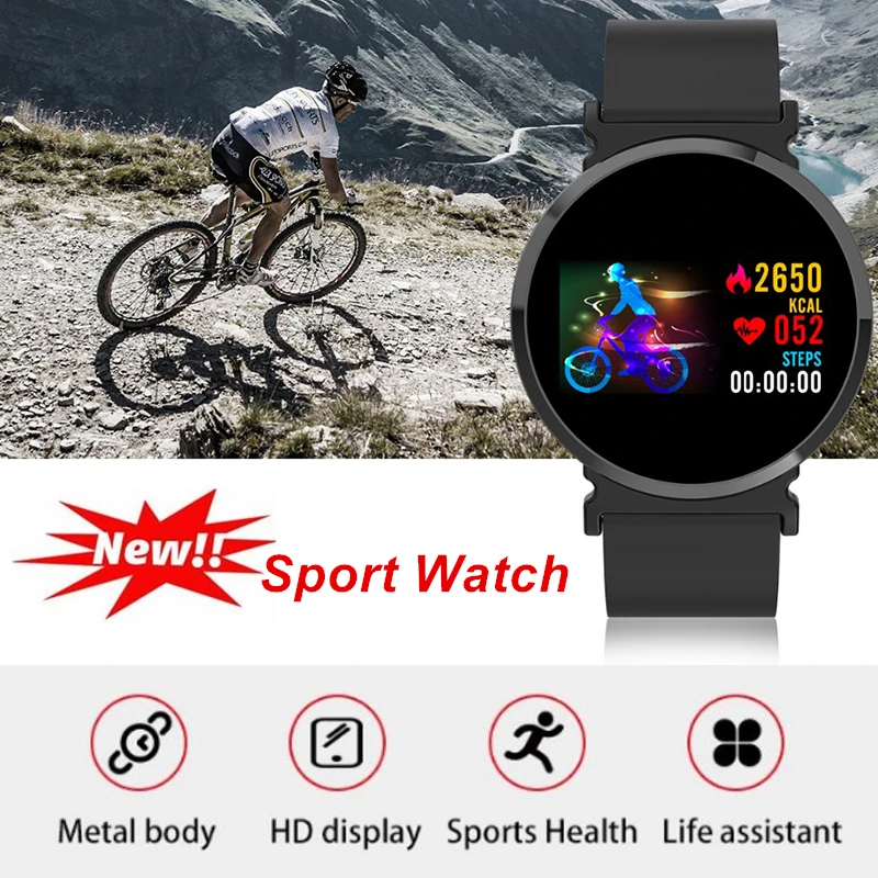 

Fitness Smart Watch Men Heart Rate Monitor Color IPS Screen Pedometer Calorie Sport Watch Clock Blood Pressure Bracelet Watch