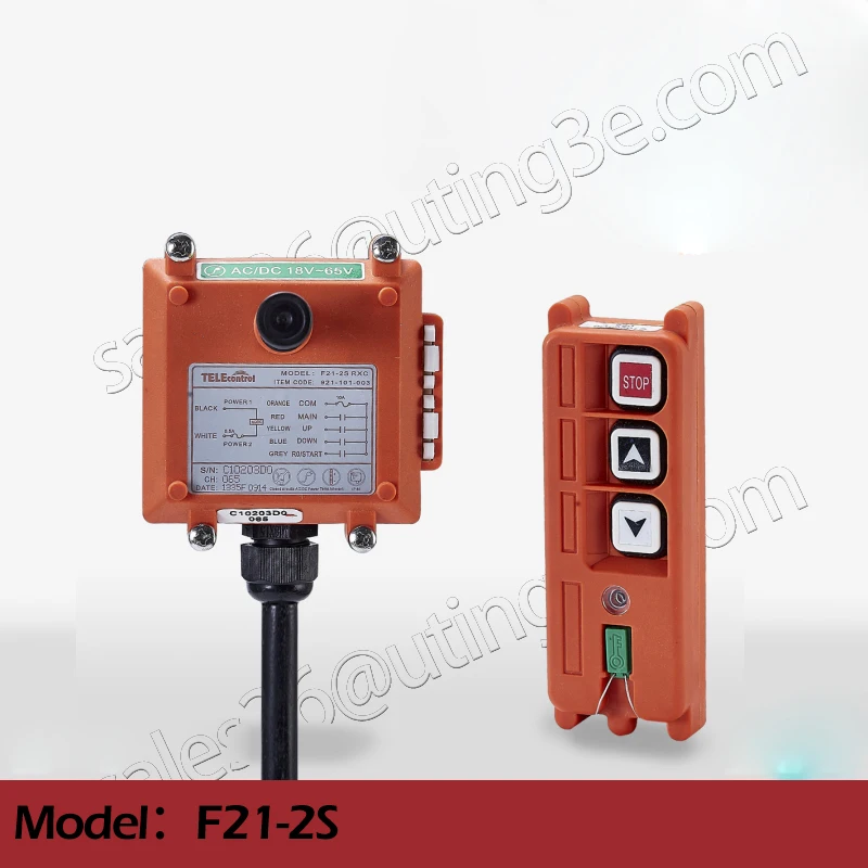 

Telecontrol F21-2S industrial radio remote control AC/DC universal wireless control for crane 1transmitter and 1receiver