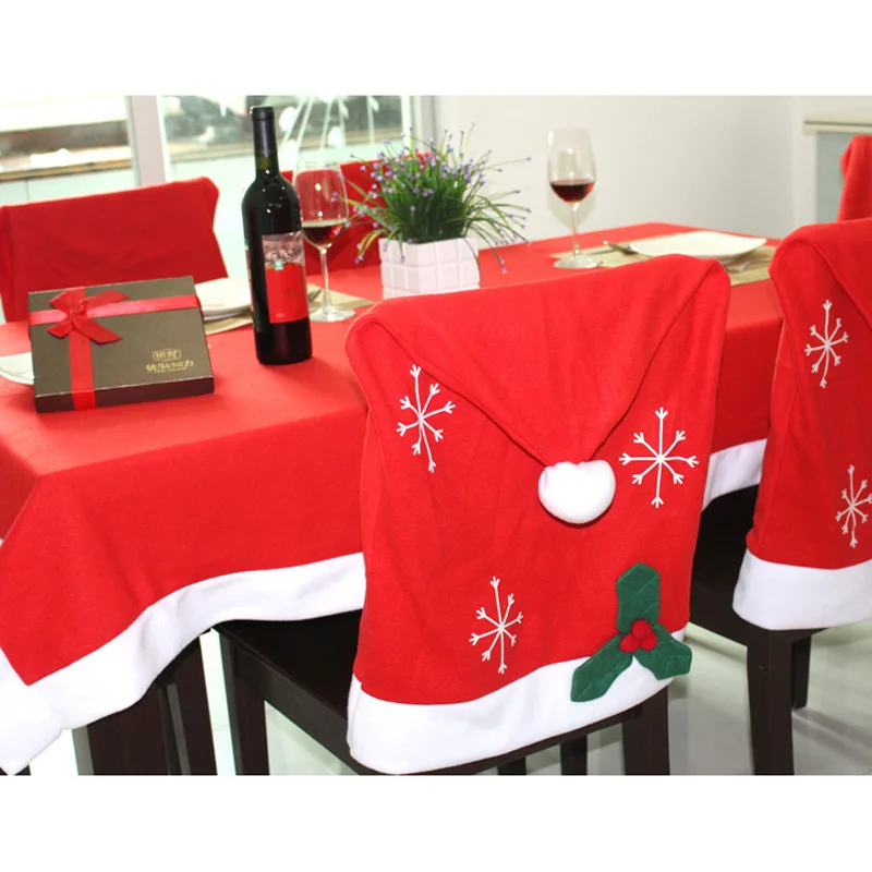 128*184 см Красная рождественская скатерть для украшения стола и стула, Рождественская скатерть для декора стола, скатерть для украшения Рождественского праздника