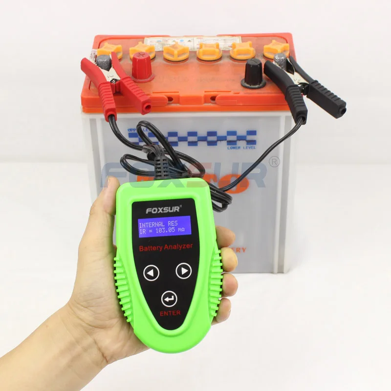FOXSUR 12V digital Battery Analyzer car battery tester Professional