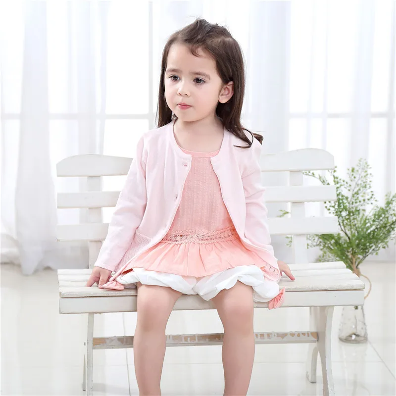 Hollow Out Baby Girls Sweater Kids Toddler Button Closure Cotton Cardigan Soft Pullover Sweet Princess Knitted Oufit Coat Comfort (4)