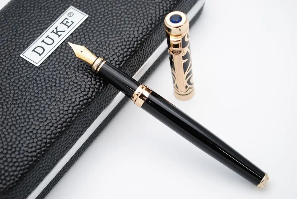 Duke Sapphire авторучка M Nib оригинальная коробка элегантная и роскошная чернильная