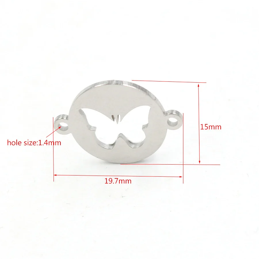 Jaymaxi DIY Jewelry Mirror Polished Stainless Steel Hollow Butterfly Charm Connectors 3 Colors for Bracelet Necklace 20Piece/lot Jaymaxi DIY Jewelry Mirror Polished Stainless Steel Hollow Butterfly Charm Connectors 3 Colors for Bracelet Necklace 20Piece/lot